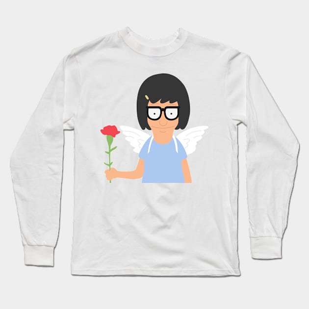 Cupid Tina Long Sleeve T-Shirt by gray-cat